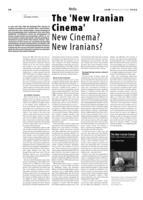 The 'New Iranian Cinema' New Cinema? New Iranians?