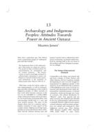 Archaeology and Indigenous Peoples: Attitudes towards Power in Ancient Oaxaca