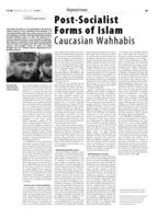 Post-Socialist Forms of Islam Caucasian Wahhabis