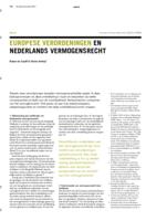 Europese verordeningen en Nederlands vermogensrecht