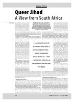 Queer Jihad A View from South Africa
