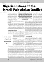 Nigerian Echoes of the Israeli-Palestinian Conflict
