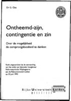 Ontheemd-zijn, contingentie en zin. Over de mogelijkheid de oorsprongsloosheid te denken