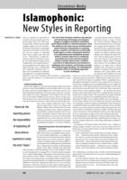 Islamophonic: New Styles in Reporting