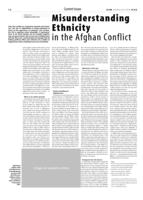 Misunderstanding Ethnicity in the Afghan Conflict