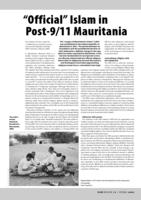 “Official” Islam in Post-9/11 Mauritania