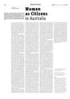 Women as Citizens in Australia