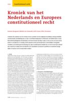 Kroniek van het Nederlands en Europees constitutioneel recht