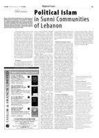 Political Islam in Sunni Communities of Lebanon