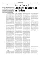 Moves Toward Conflict Resolution in Sudan