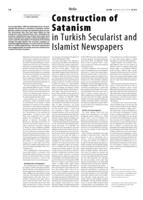 Construction of Satanism in Turkish Secularist and Islamist Newspapers