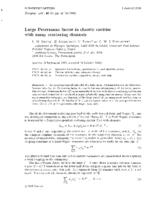 Large Petermann factor in chaotic cavities with many scattering channels