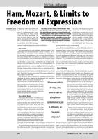 Ham, Mozart, & Limits to Freedom of Expression