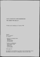 Natuur buiten natuurgebieden: wat doen we eraan? : verslag van de studiedag op 17 oktober 1996