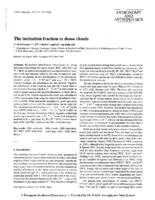 The ionization fraction in dense clouds