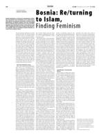 Bosnia: Re/turning to Islam, Finding Feminism