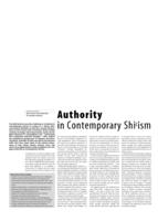 Authority in Contemporary Shicism