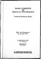 Main currents of critical psychology. Vygotskij, Holzkamp, Riegel