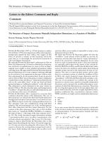 The structure of impact assessment: mutually independent dimensions as a function of modifiers