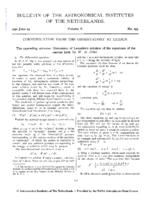 The expanding universe. Discussion of Lemaître's solution of the equations of the inertial field (Errata: 5 V)