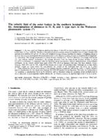 The velocity field of the outer Galaxy in the southern hemisphere. III - Determination of distances to O, B, and A type stars in the Walraven photometric system