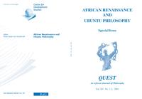 Special Issue: African renaissance and Ubuntu philosophy