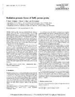 Radiation pressure forces of fluffy porous grains