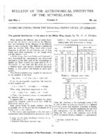 The general distribution of the stars in the Milky Way clouds