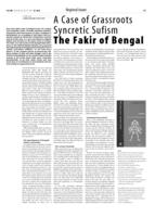 A Case of Grassroots Syncretic Sufism The Fakir of Bengal