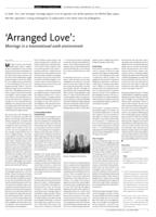 'Arranged Love': Marriage in a transnational work environment