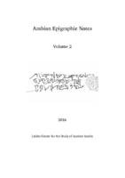 Arabian Epigraphic Notes : Volume 2