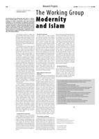 The Working Group Modernity and Islam