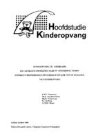Hoofdstudie Kinderopvang: kinderopvang in Nederland.