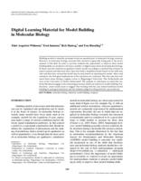 Digital learning material for model building in molecular biology