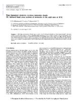 Time dependent chemistry in dense molecular clouds. III - Infrared band cross sections of molecules in the solid state at 10 K