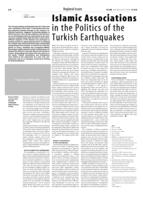Islamic Associations in the Politics of the Turkish Earthquakes