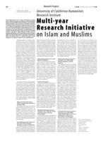 Multi-year Research Initiative on Islam and Muslims