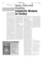 Space, Place and Visibility Islamistic Women in Turkey