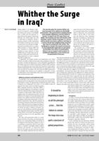 Whither the Surge in Iraq?