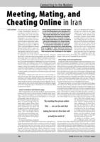 Meeting, Mating, and Cheating Online in Iran
