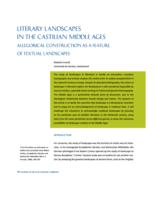 Literary landscapes in the Castilian Middle Ages: Allegorical construction as a feature of textual landscapes