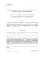 Nonlinear principal component analysis: An alternative method for finding patterns in environmental data.