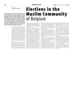 Elections in the Muslim Community of Belgium