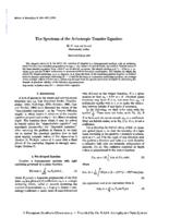 The Spectrum of the Anisotropic Transfer Equation