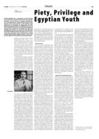 Piety, Privilege and Egyptian Youth