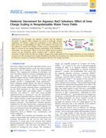 Dielectric Decrement for Aqueous NaCl Solutions: Effect of Ionic Charge Scaling in Nonpolarizable Water Force Fields