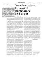 Towards an Islamic Discourse of Uncertainty and Doubt