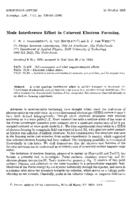 Mode interference effect in coherent electron focusing