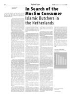 In Search of the Muslim Consumer. Islamic Butchers in the Netherlands