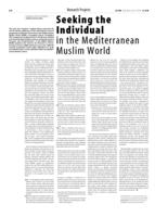 Seeking the Individual in the Mediterranean Muslim World